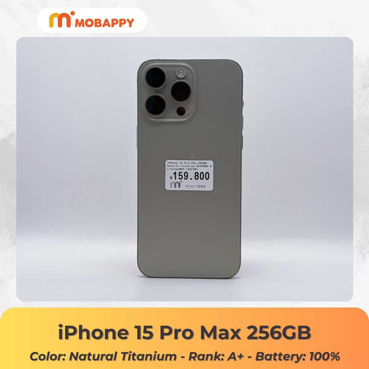 iPhone 15 Pro Max 256GB Natural Titanium SIM FREE iPhone 15 Pro Max 256GB Natural Titanium SIM FREE