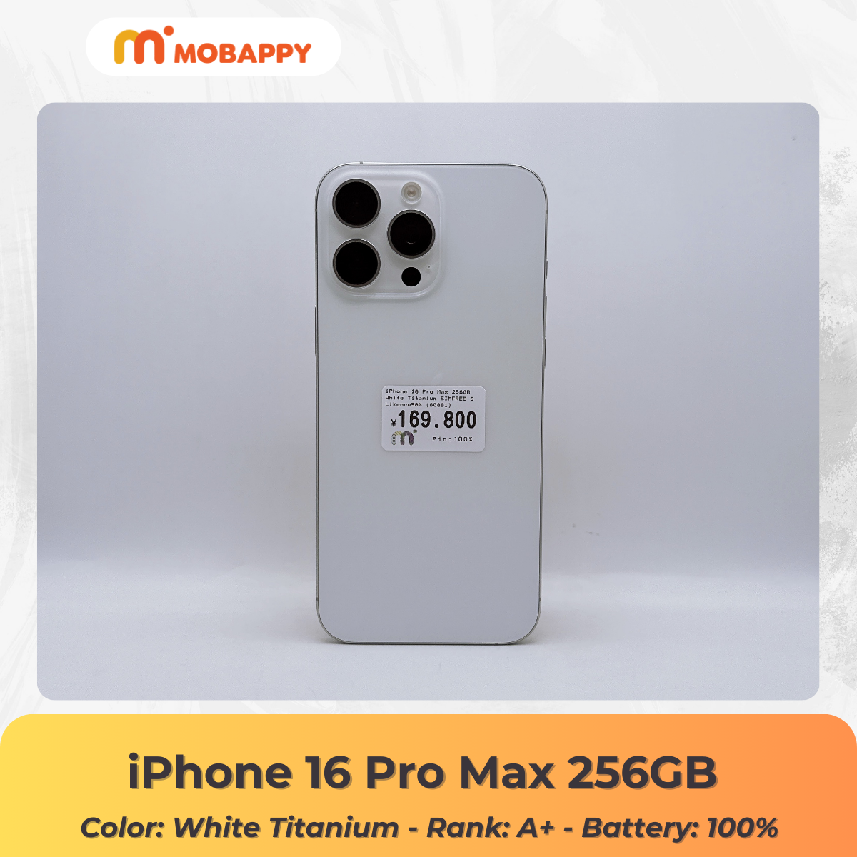 iPhone 16 Pro Max 256GB White Titanium SIMFREE iPhone 16 Pro Max 256GB White Titanium SIMFREE