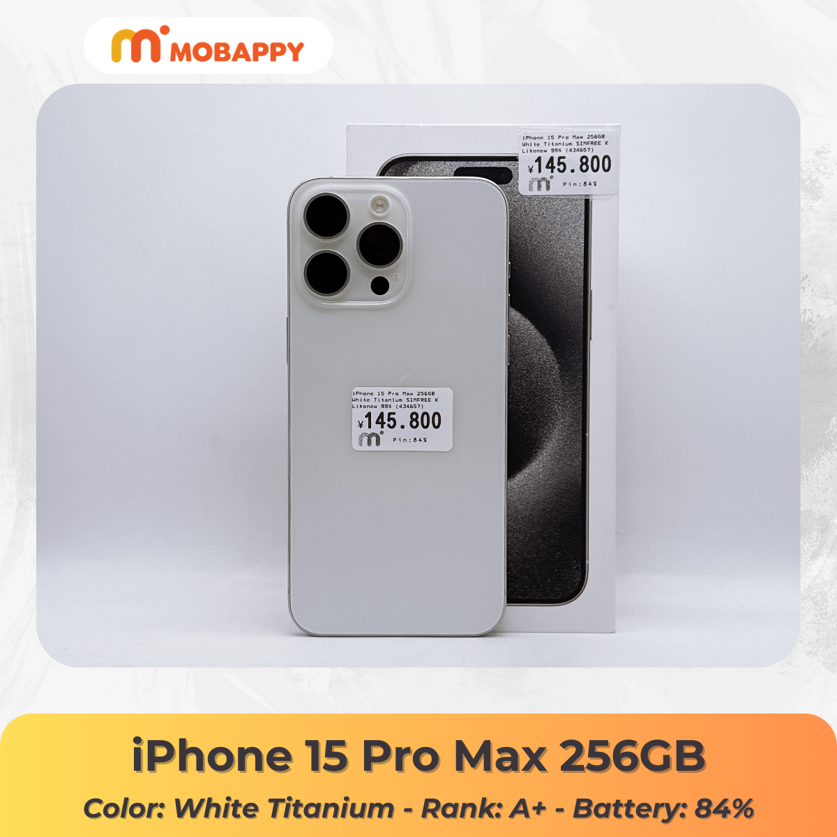 iPhone 15 Pro Max 256GB White Titanium SIMFREE iPhone 15 Pro Max 256GB White Titanium SIMFREE