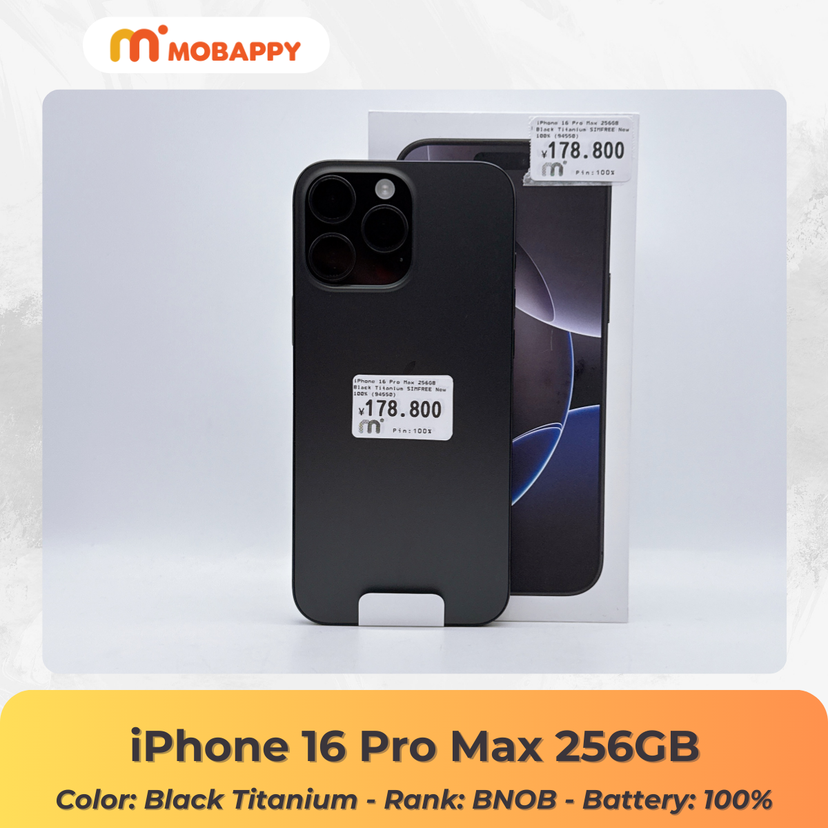 iPhone 16 Pro Max 256GB Black Titanium SIM FREE