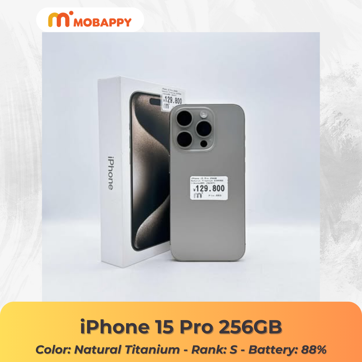iPhone 15 pro 256GB ナチュラルチタニウム　ジャンク ジャンク品】iPhone 15 Pro 256GB ナチュラルチタニウム