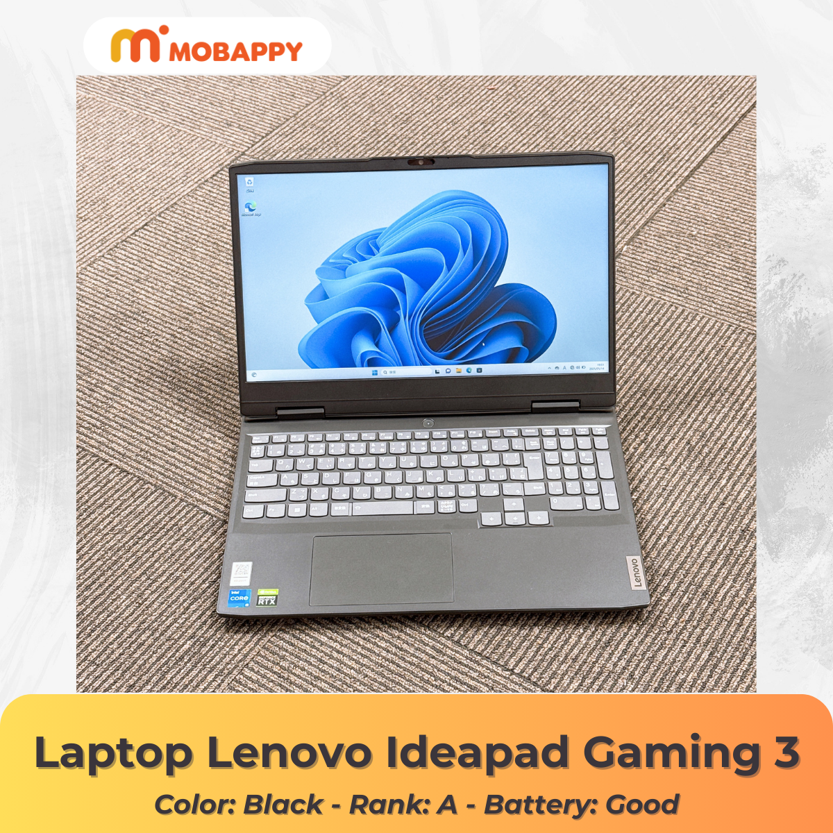 Laptop Lenovo Ideapad Gaming 3 15IAH7 Core i5/RAM 16GB/ SSD 512GB/ RTX 3050 Laptop Lenovo Ideapad Gaming 3 15IAH7 Core i5/RAM 16GB/ SSD 512GB/ RTX 3050