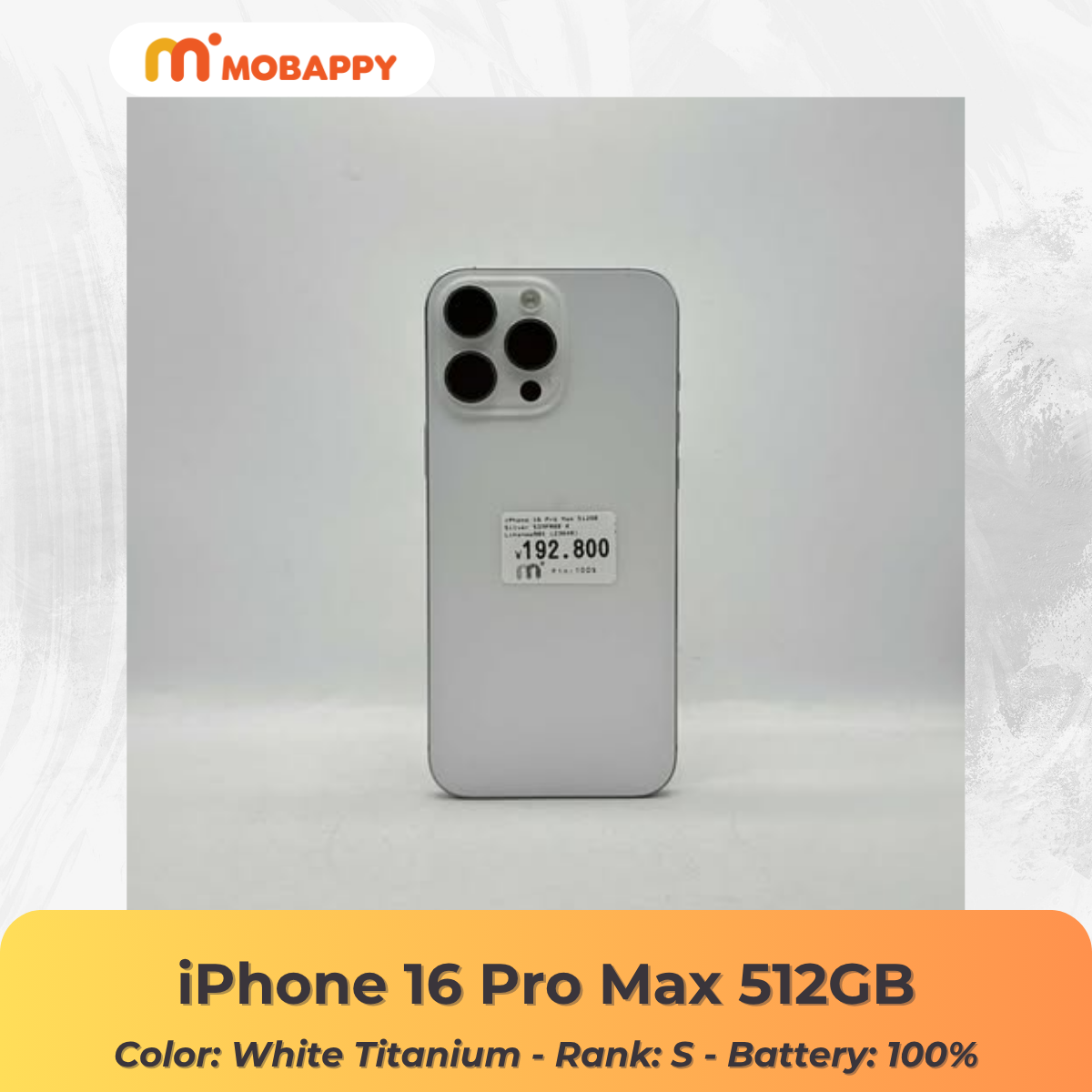iPhone 16 Pro Max 512GB White Titanium SIM FREE iPhone 16 Pro Max 512GB White Titanium SIM FREE