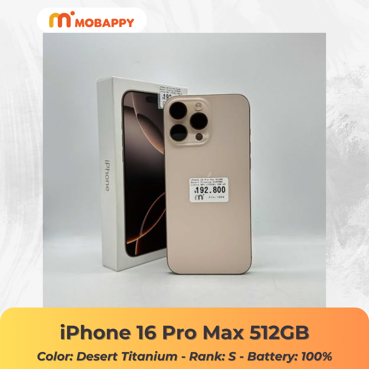 iPhone 16 Pro Max 512GB Desert Titanium SIM FREE