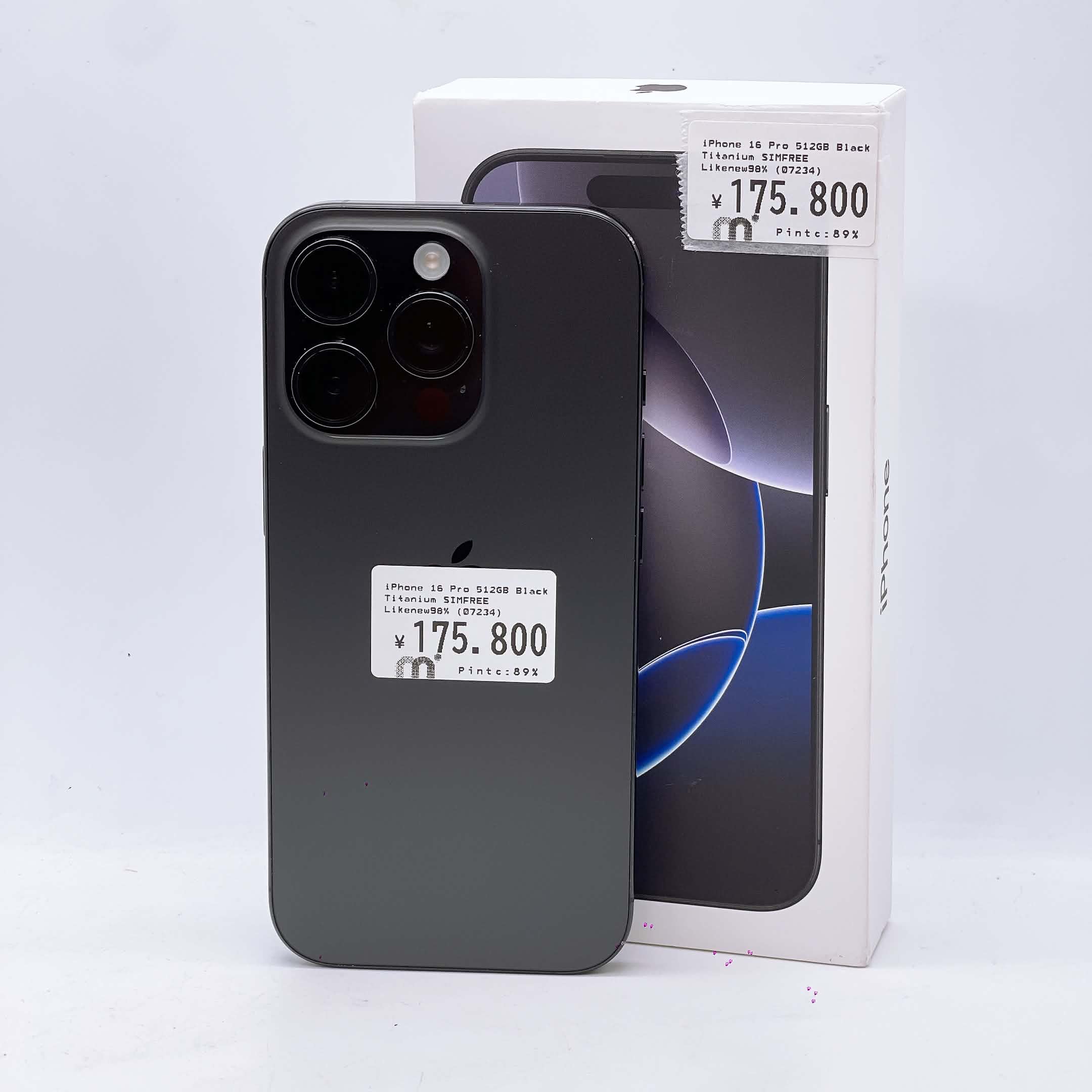 iPhone 16 Pro 512GB Black Titanium SIM FREE